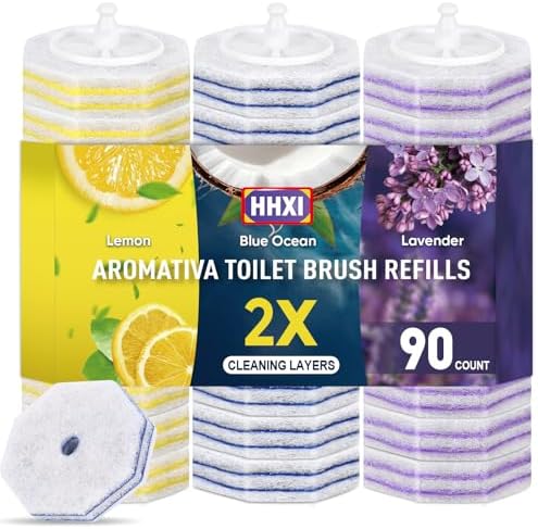 90Ct Aromative Toilet Brush Refills, Toilet Bowl Cleaner Refills, 3 Scents by Unknown