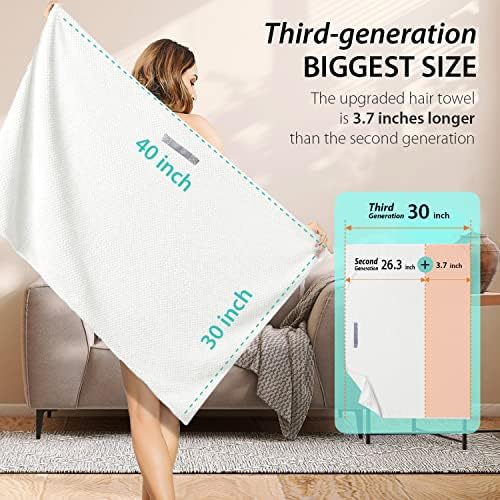 YFONG Larger Microfiber Hair Towel Wrap - Image 5