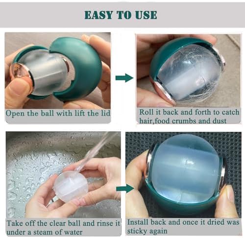 2 Pack Reusable Gel Lint Roller Ball - Image 4