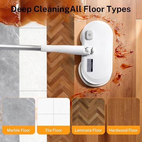 220 RPM Cordless Electric Spin Mop - Image 6