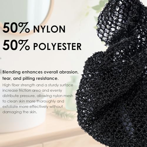 INNERNEED Body Shower Exfoliating Net Sponge Mesh Case Cover - Image 4