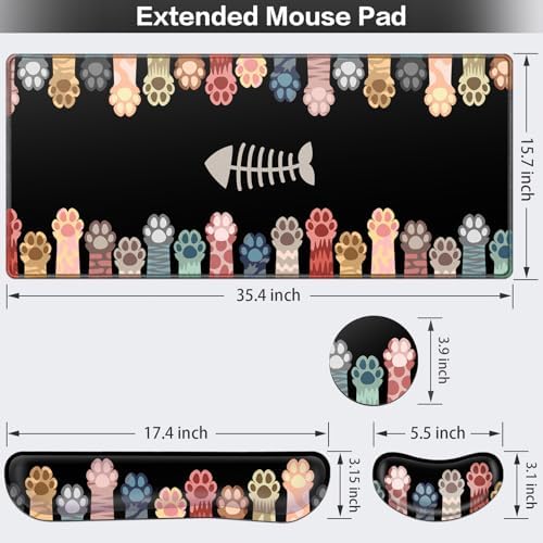 Desk Mat, Large Gaming Mouse Pad - Image 5