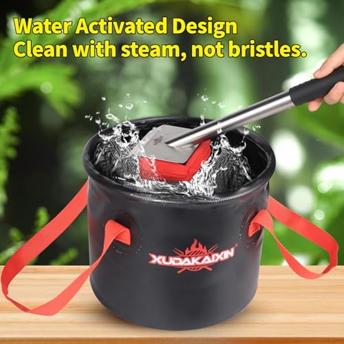 XUDAKAIXIN Grill Brush Bristle Free, BBQ Replaceable Scraper Cleaning Head - Image 2