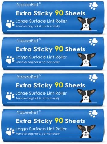 4-Pack Lint Roller Refills by Yabeepet