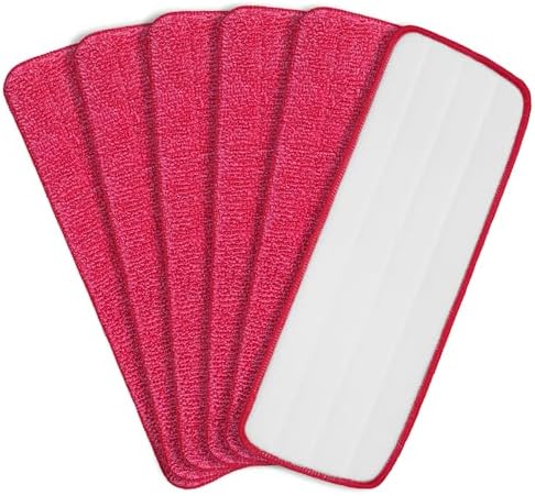 6 Pack Washable Microfiber Wet & Dry Mop Pads by iKEEPOW