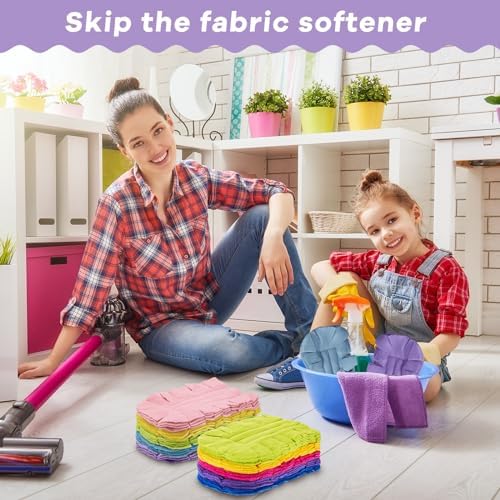 20 Pcs Reusable Duster Refills Washable Pads, Vivid Color - Image 6