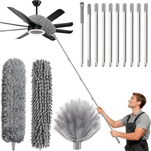 20FT Long Duster for High Ceilings, 3.4-14FT Cobweb Duster by Unknown