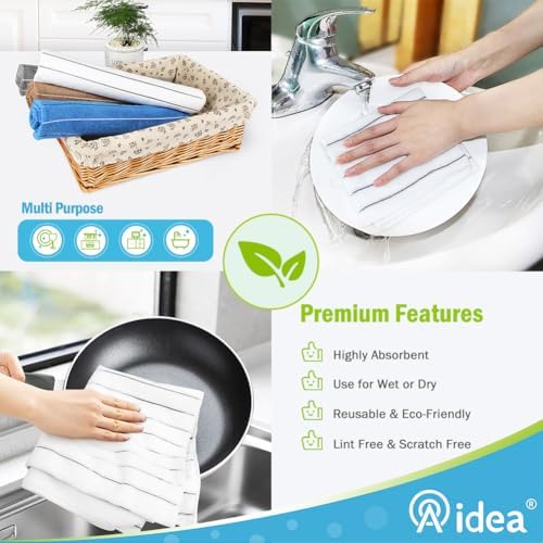 AIDEA Kitchen Towels-8PK, Dish Towels - Image 6