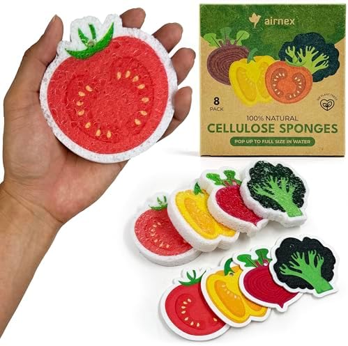 AIRNEX Biodegradable Cellulose Compressed Sponges Bulk by Airnex