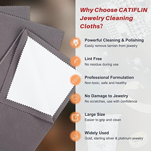 CATIFLIN 3 Pack Silver Polishing Cloth - Image 2