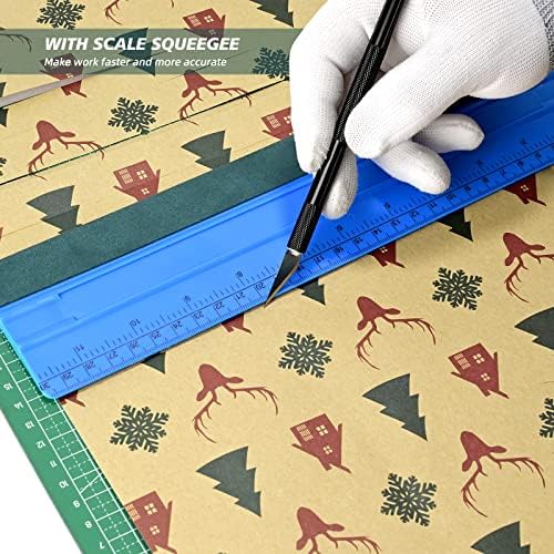 EHDIS Large Vinyl Squeegee Window Tint Tool 3PCS Big Size Felt Edge Wrap Scraper - Image 4