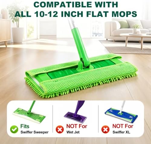 Microfiber Mop Pads for Swiffer Sweeper, Microfiber Pads Refills, 1 Reusable - Image 3