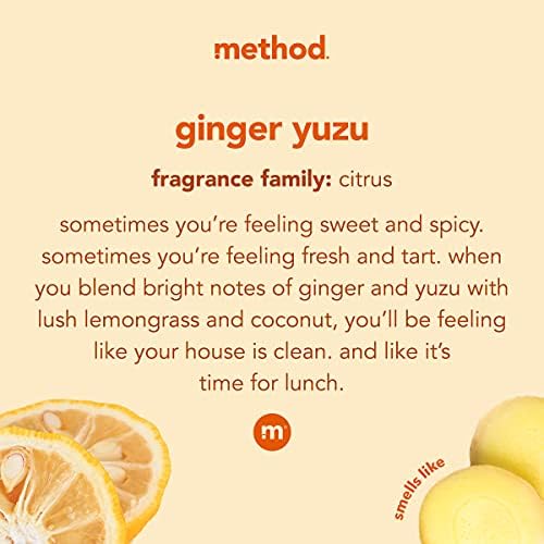 method Hardwood Floor Cleaner Squirt + Mop, Ginger Yuzu, 25 fl oz, 6 Pack - Image 3