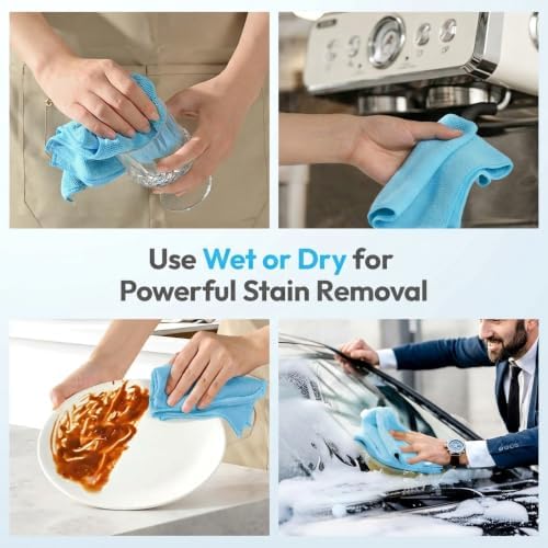 Microfiber Cleaning Cloth 12 Pack, 12 x 12 Inch - Image 4