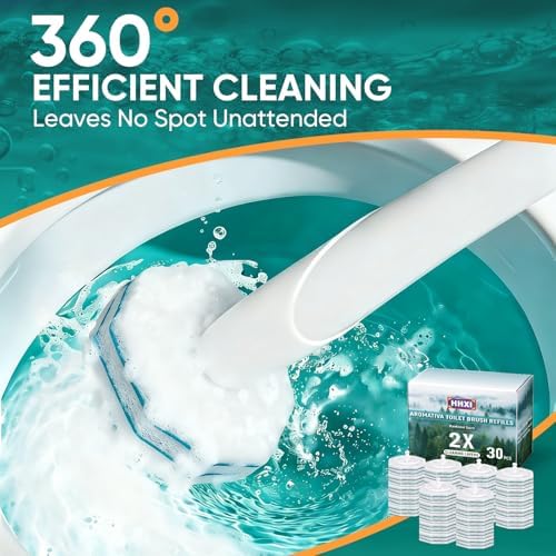 30Ct Aromative Toilet Brush Refills, Double-Layer Cleaning Pads Added, - Image 7