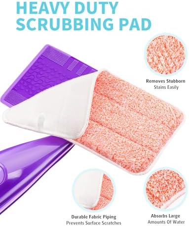 AIR U+ 12 Pack Reusable Scrubbing Mop Pads Refills - Image 3
