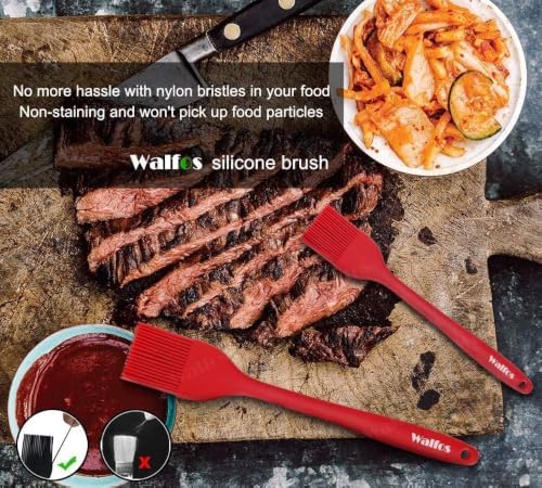 Walfos Silicone Basting Pastry Brush, 600°F Heat Resistant - Image 4