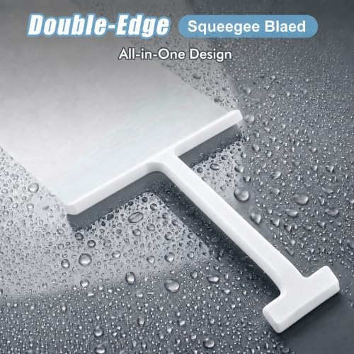 Shower Squeegee for Glass Doors, 8.6-Inch Silicone - Image 2