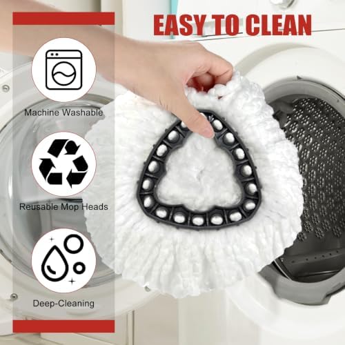 3 Pack Mop Replacement Heads, Compatible - Image 6