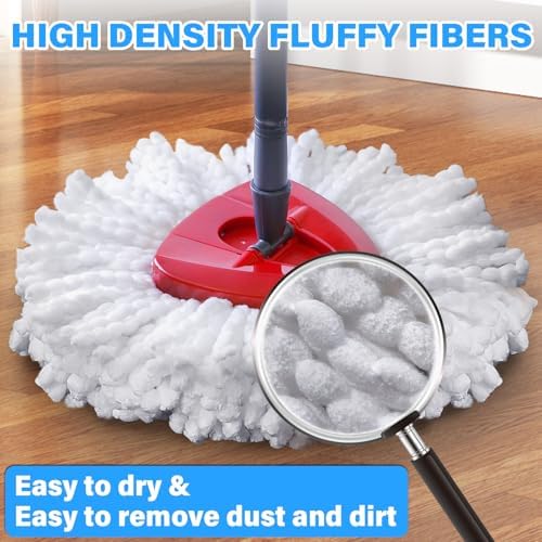 Mop Replacement Heads for O Cedar: Mop Replace Head Easy Wring Spin - Image 6