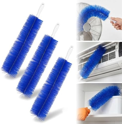 Bendable Microfiber Head, Fan Cleaner Brush, Reusable Fan Brush Cobweb Duster by BNGXR