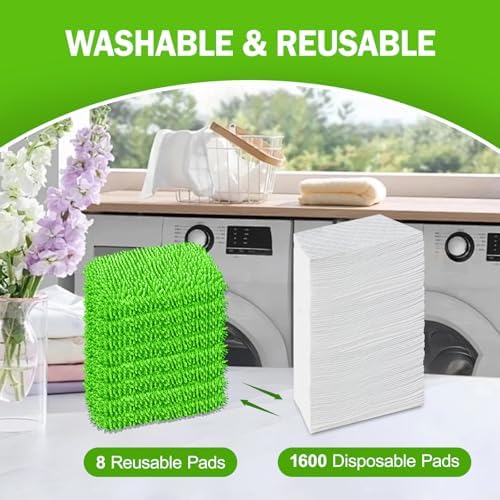 8 Pack Reusable Mop Pads Compatible - Image 4