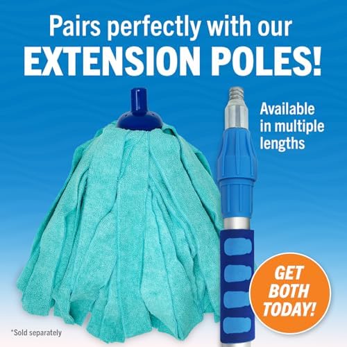 Screw On Microfiber Mop Head Replacement Refill, Ultra-Absorbent Microfiber - Image 6