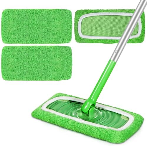 Reusable Microfiber Mop Pads Compatible by ZHAYAO