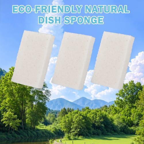 YoleShy 24 Pack White Sponges Kitchen Natural Compressed Cellulose Sponges - Image 7