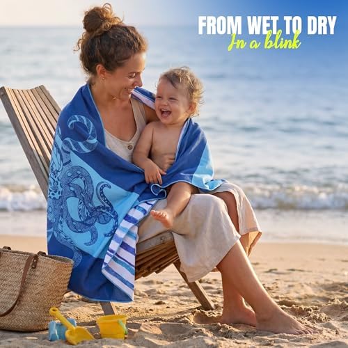 Utopia Towels Thin Lightweight Microfiber Beach Towel 2 Pack 32x71 Inch - Image 5