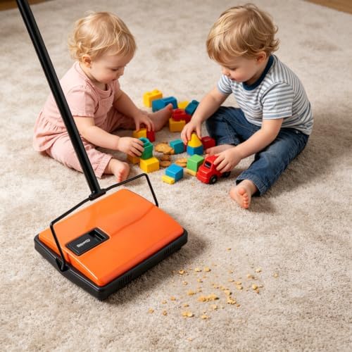 CLEANHOME Manual Carpet Sweeper - Image 3