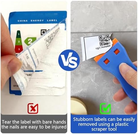 10 Plastic Razor Blade Scraper, Remove Label Decal Tool - Image 7
