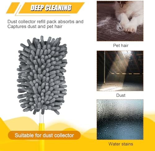 2pcs Duster Refills for Swiffer, Microfiber Dusters Heavy Duty Refills 360 - Image 5
