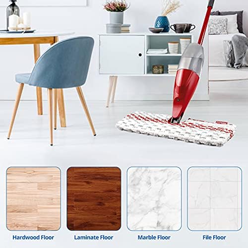 6 Pack Washable Microfiber Spray Mop Refills Compatible - Image 7