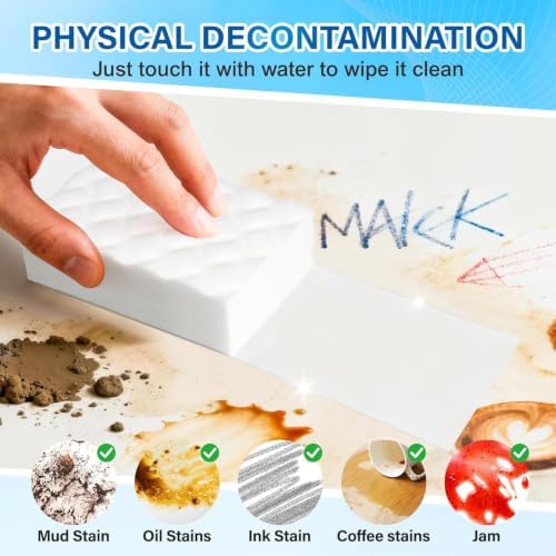 30 Pack 2X Magic Sponges Cleaning Eraser, Density Stronger Melamine Sponge - Image 2