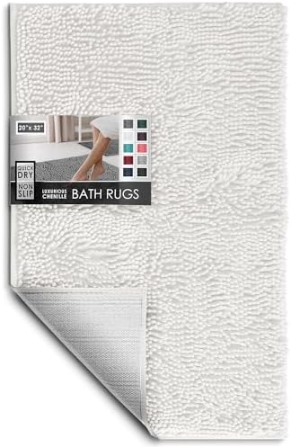 Hearth & Harbor Bathroom Rugs, Chenille Bath Mat by HearthHarbor