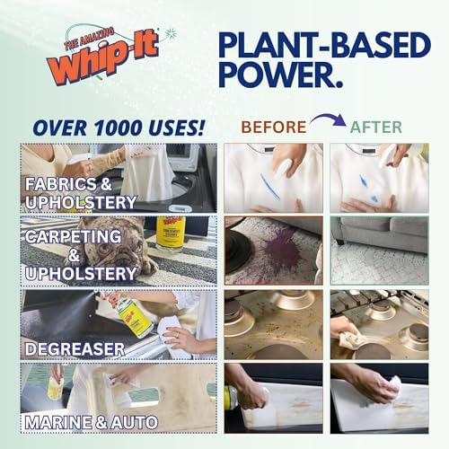 Whip-It Stain Remover and Concentrate Kit, 2-32oz Concentrates & 1-32 OZ Pro - Image 2