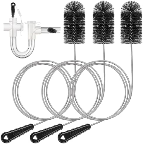 3 Pcs Condensate Trap Flexible Drain Brush, 48 Inch AC Drain Line Cleaning Brush by Gulfmew
