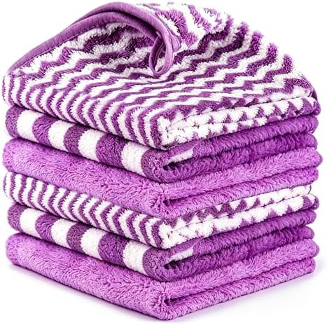 Microfiber Cleaning Cloths, 6 Pack Kitchen Towels & Dish Towels by Unknown