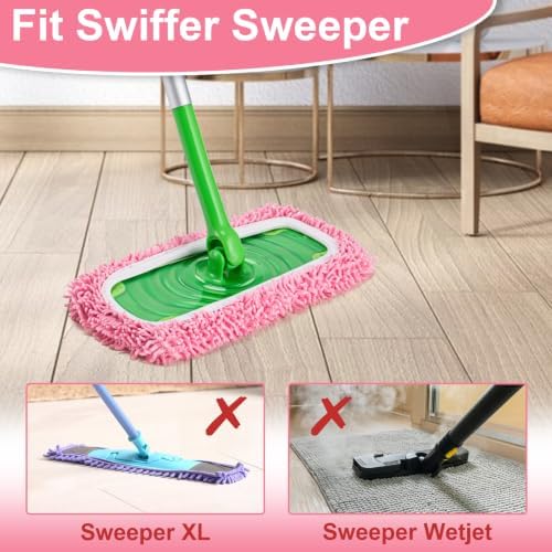 6Pcs Reusable Microfiber Mop Pads Refill Compatible - Image 3