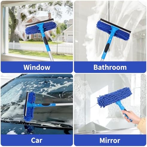 109" Window Cleaning Squeegee Kit, Professional 2 in 1 Squeegee Window Cleaner - Image 7