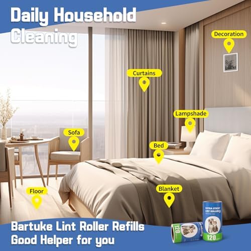 Lint Roller Refills with Handle 6 Pack - Image 7