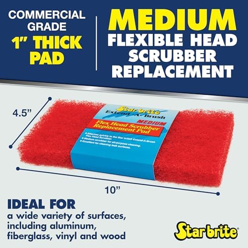 STAR BRITE Large Scrub Red Pad - Image 2