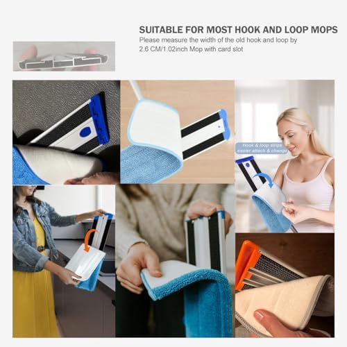 Hook and Loop Accessories Strip Flat Floor Cleaning Mop Part Replacement - Image 5