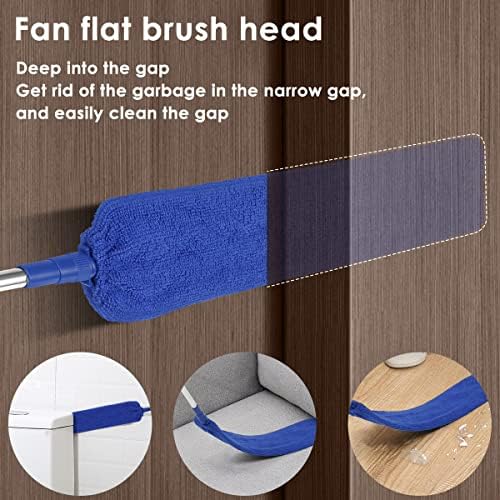 Gap Dust Cleaner Retractable Microfiber Gap Dust Brush Flexible Long Flat Gap - Image 2