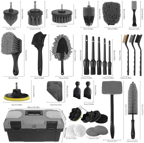Car Detailing Kit, Car Detailing Brush Set, Car Cleaning Kit, Auto Detailing - Image 2