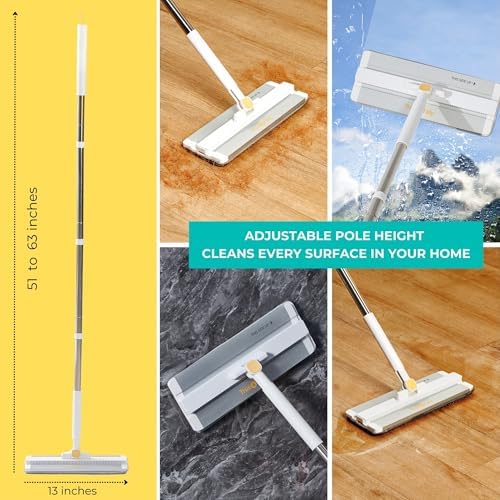 True & Tidy Flat Mop & Bucket Pump System w/Clean & Dirty Water Separation - Image 6