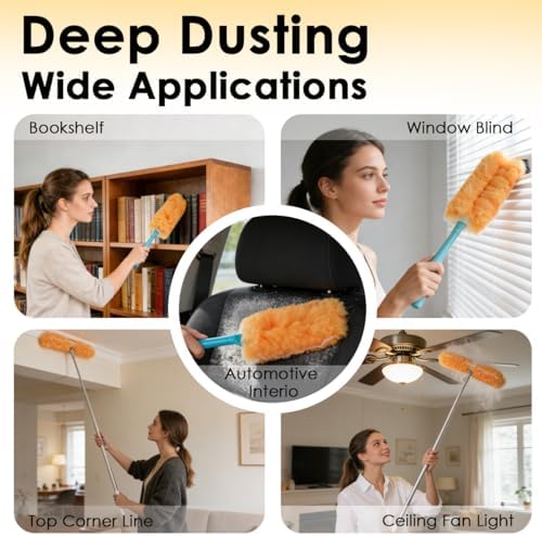 20 Count Compatible with Swiffer Heavy Duty Duster Refills, Unscented 360° - Image 6