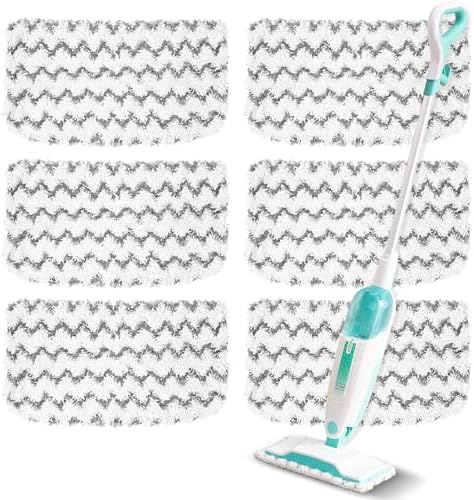 6 Pack Steam Mop Replacement Pads Compatible by YHOVID