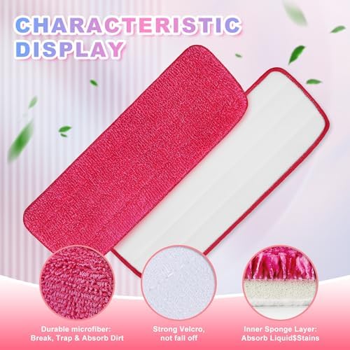 KEEPOW 4 Pack Replacement Mop Pads Compatible - Image 2